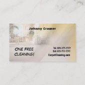 Visitekaartjes voor het reinigen van tapijten (Achterkant)