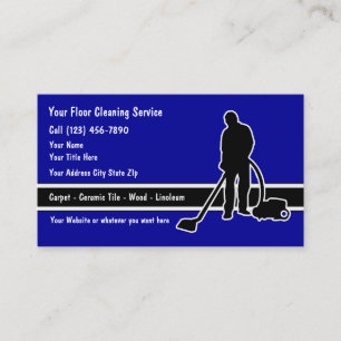 Visitekaartjes voor het reinigen van vloeren