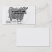 Visitekaartjes voor het trekken van koeien (Voorkant / Achterkant)