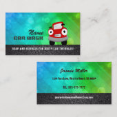 Visitekaartjes voor het wassen van auto's (Voorkant / Achterkant)