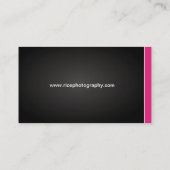 Visitekaartjes voor hiproze en zwarte fotograaf (Achterkant)