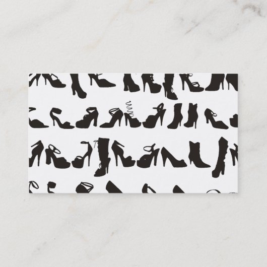 Visitekaartjes voor hoe je schoen koopt (Achterkant)