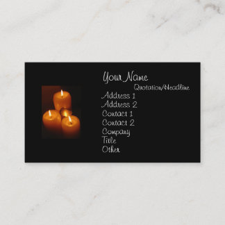 Visitekaartjes voor honden en kaarsen