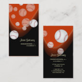 Visitekaartjes voor honkbalbussen (Voorkant / Achterkant)