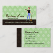 Visitekaartjes voor huisreiniging (Voorkant / Achterkant)