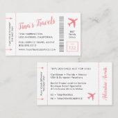 Visitekaartjes voor instapkaarten (Voorkant / Achterkant)