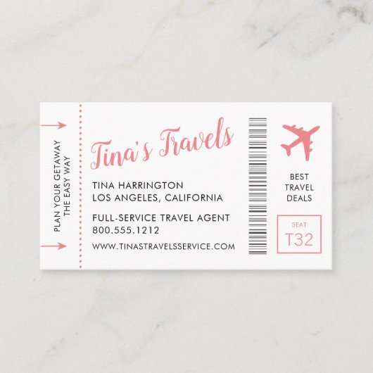 Visitekaartjes voor instapkaarten (Voorkant)