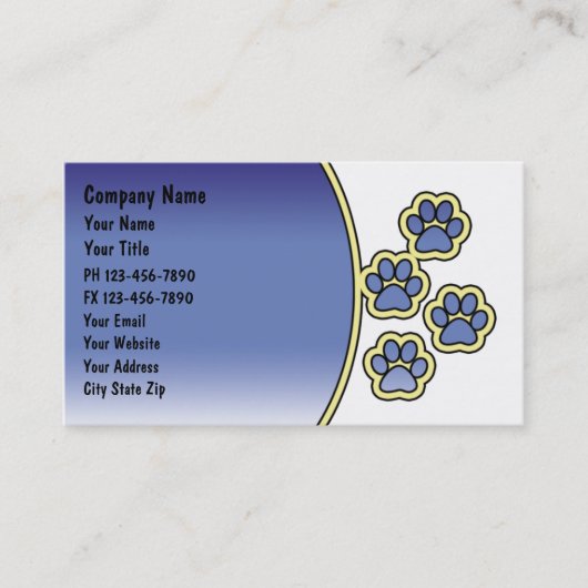 Visitekaartjes voor kinderverzorging (Voorkant)