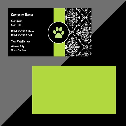 Visitekaartjes voor kinderverzorging