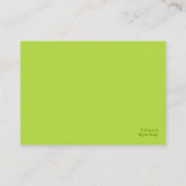 Visitekaartjes voor kinderverzorging (Achterkant)