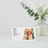 Visitekaartjes voor kleding (Staand voorkant)