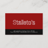 Visitekaartjes voor koele monogram (Achterkant)