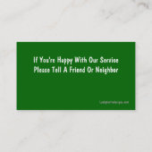 Visitekaartjes voor landschapsarchitectuur (Achterkant)