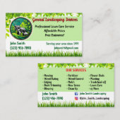 Visitekaartjes voor landschapsarchitectuur (Voorkant / Achterkant)