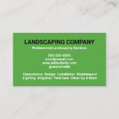 Visitekaartjes voor landschapsarchitectuur met fot (Achterkant)