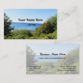 Visitekaartjes voor landschapsfotografie. (Voorkant / Achterkant)