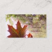 Visitekaartjes voor landschapsontwerp/grasgrond/tu (Achterkant)