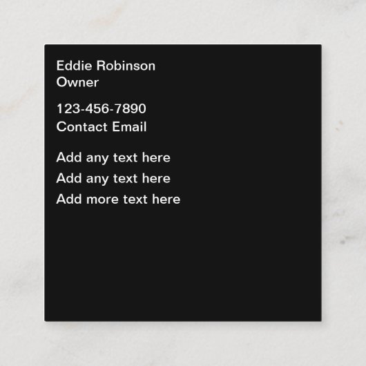 Visitekaartjes voor landschapszwembadservice (Achterkant)