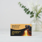 Visitekaartjes voor lassen (Staand voorkant)