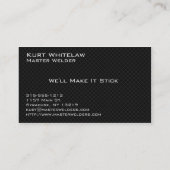 Visitekaartjes voor lassen en rolbanen (Achterkant)