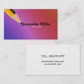 Visitekaartjes voor leerling (Voorkant / Achterkant)