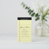 Visitekaartjes voor legale advertentie (Staand voorkant)