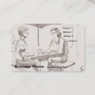 Visitekaartjes voor lunchbespreking