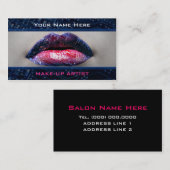 Visitekaartjes voor make-up-artiesten (Voorkant / Achterkant)