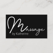 Visitekaartjes voor massagetherapie Aanstelling (Voorkant)