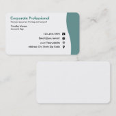 Visitekaartjes voor menselijk potentieel (Voorkant / Achterkant)