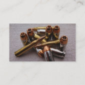 Visitekaartjes voor messing en loodkogel (Achterkant)