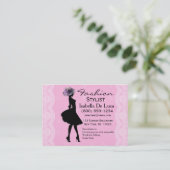 Visitekaartjes voor mode Stylist (Staand voorkant)