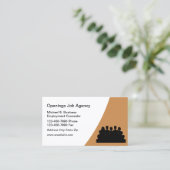 Visitekaartjes voor moderne diensten voor uitzendb (Staand voorkant)