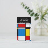 Visitekaartjes voor moderne kunstgalerij (Staand voorkant)