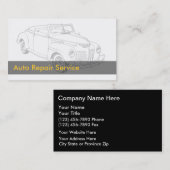 Visitekaartjes voor motorvoertuigen (Voorkant / Achterkant)