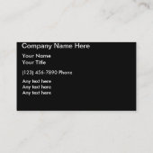 Visitekaartjes voor motorvoertuigen (Achterkant)