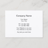 Visitekaartjes voor motorvoertuigen (Achterkant)