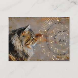 Visitekaartjes voor muziek en katten