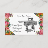 Visitekaartjes voor naadbelasting van  naaimachine (Voorkant)