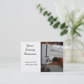 visitekaartjes voor naaimachines (Staand voorkant)