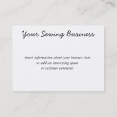 visitekaartjes voor naaimachines (Achterkant)