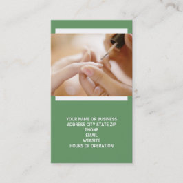 Visitekaartjes voor nageltechnici