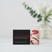 Visitekaartjes voor nageltechnici (Staand voorkant)