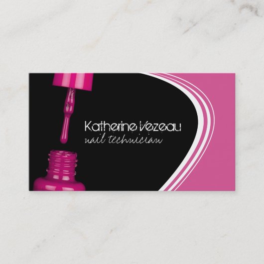 Visitekaartjes voor nageltechnici (Voorkant)