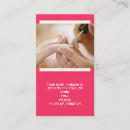 Visitekaartjes voor nageltechnici