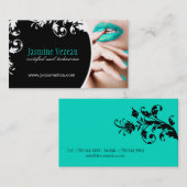 Visitekaartjes voor nageltechnici (Voorkant / Achterkant)