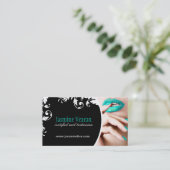 Visitekaartjes voor nageltechnici (Staand voorkant)