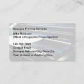 Visitekaartjes voor offsetafdrukthema (Voorkant)