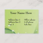 Visitekaartjes voor ontwerper (Achterkant)