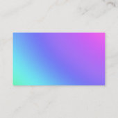 Visitekaartjes voor Paarse tot groene regenbooggra (Achterkant)